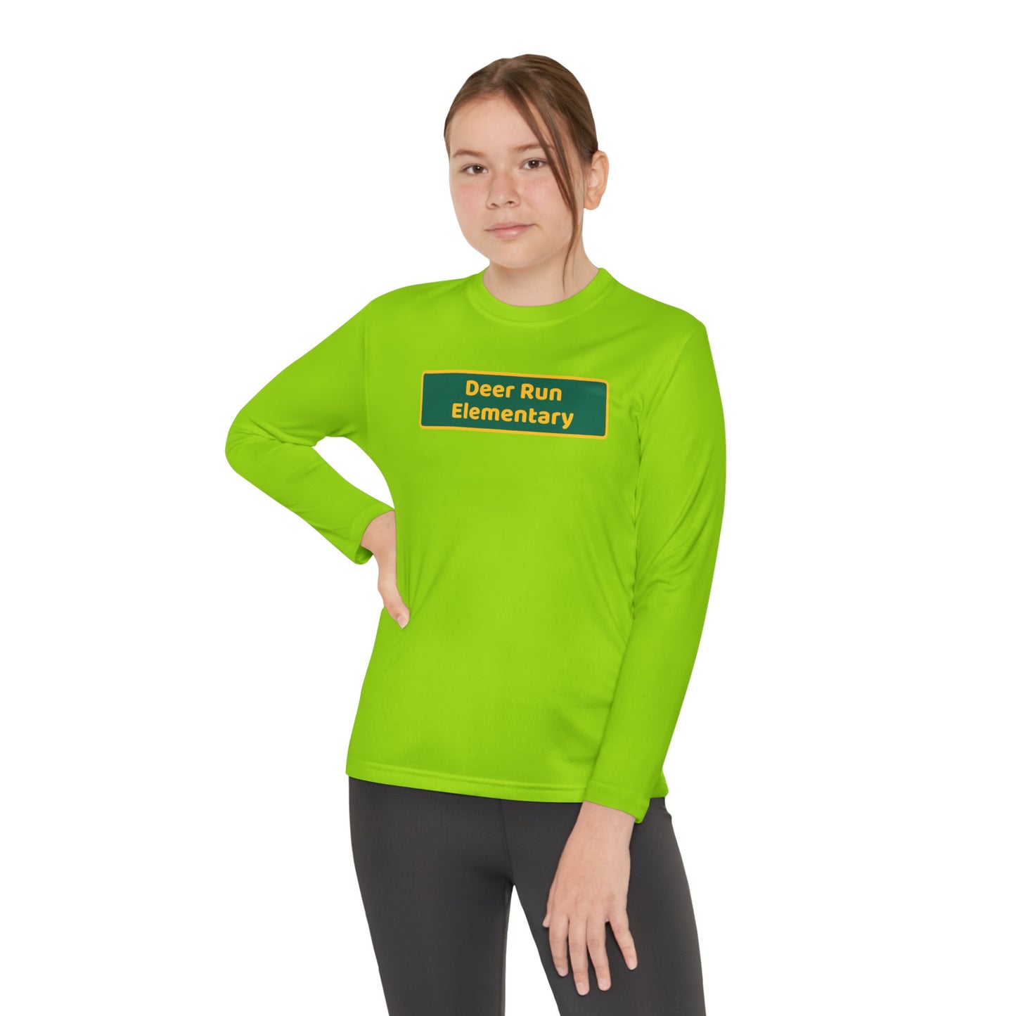 Deer Run Blackboard Youth Long Sleeve Competitor Tee