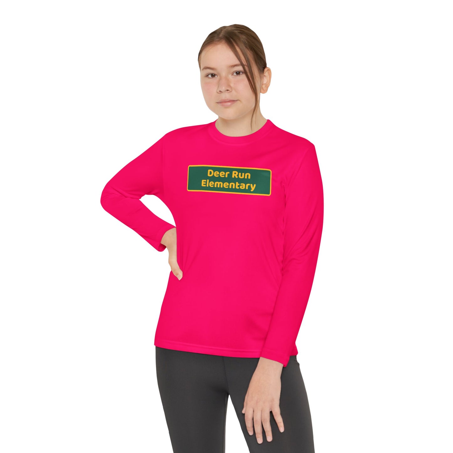 Deer Run Blackboard Youth Long Sleeve Competitor Tee