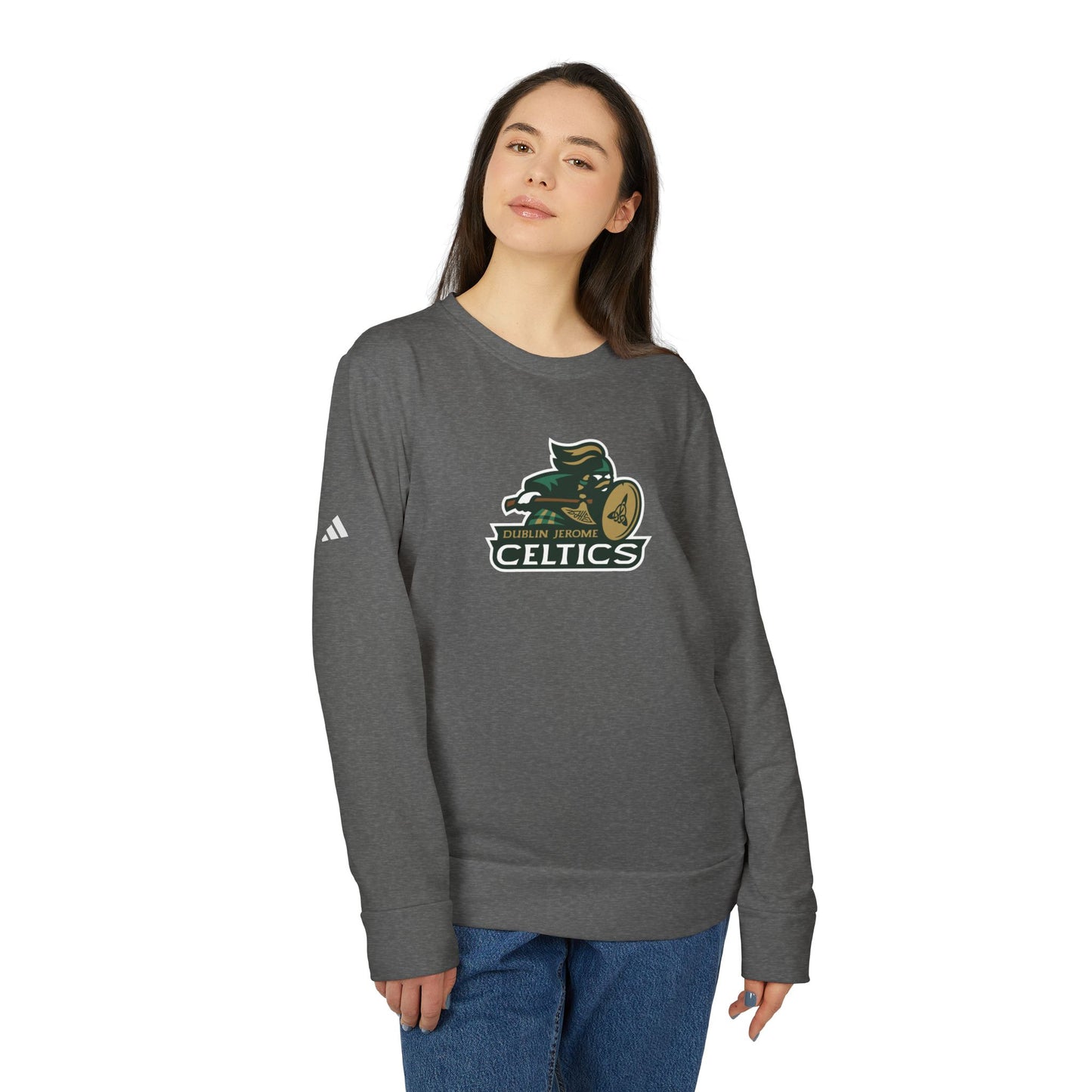 Jerome High School Celtic Warrior adidas Unisex Fleece Crewneck Sweatshirt