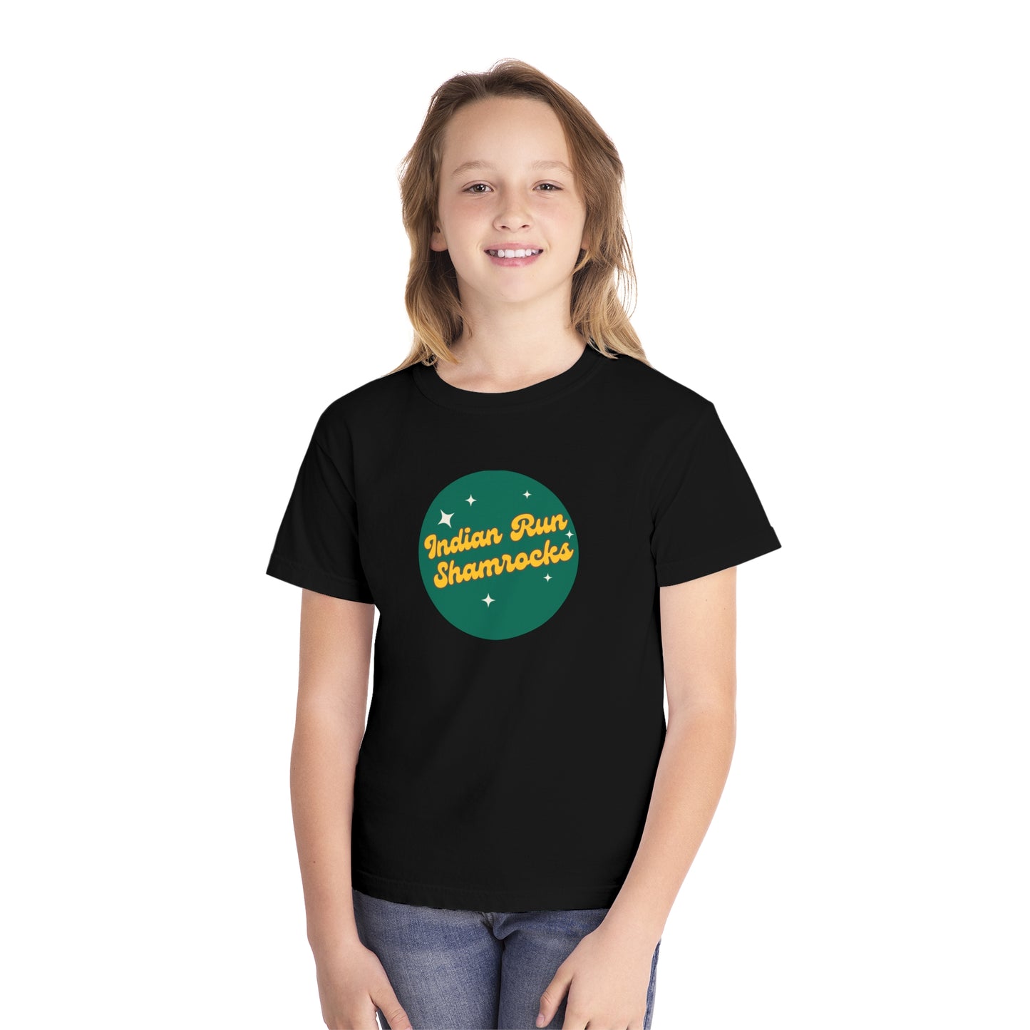 Indian Run Shamrocks Retro Youth Midweight Tee