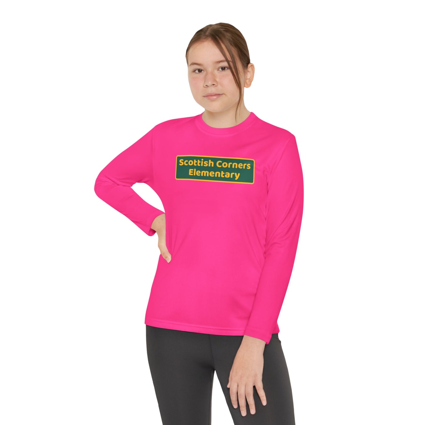 Scottish Corners Blackboard Youth Long Sleeve Competitor Tee