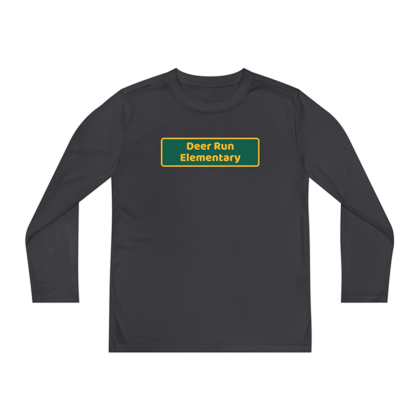 Deer Run Blackboard Youth Long Sleeve Competitor Tee