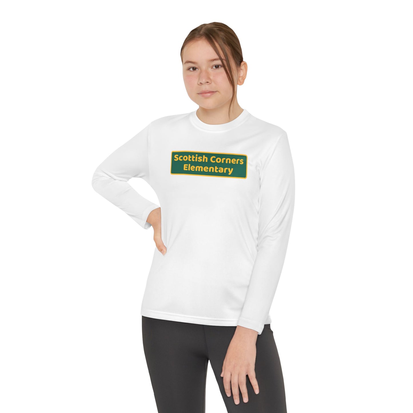 Scottish Corners Blackboard Youth Long Sleeve Competitor Tee