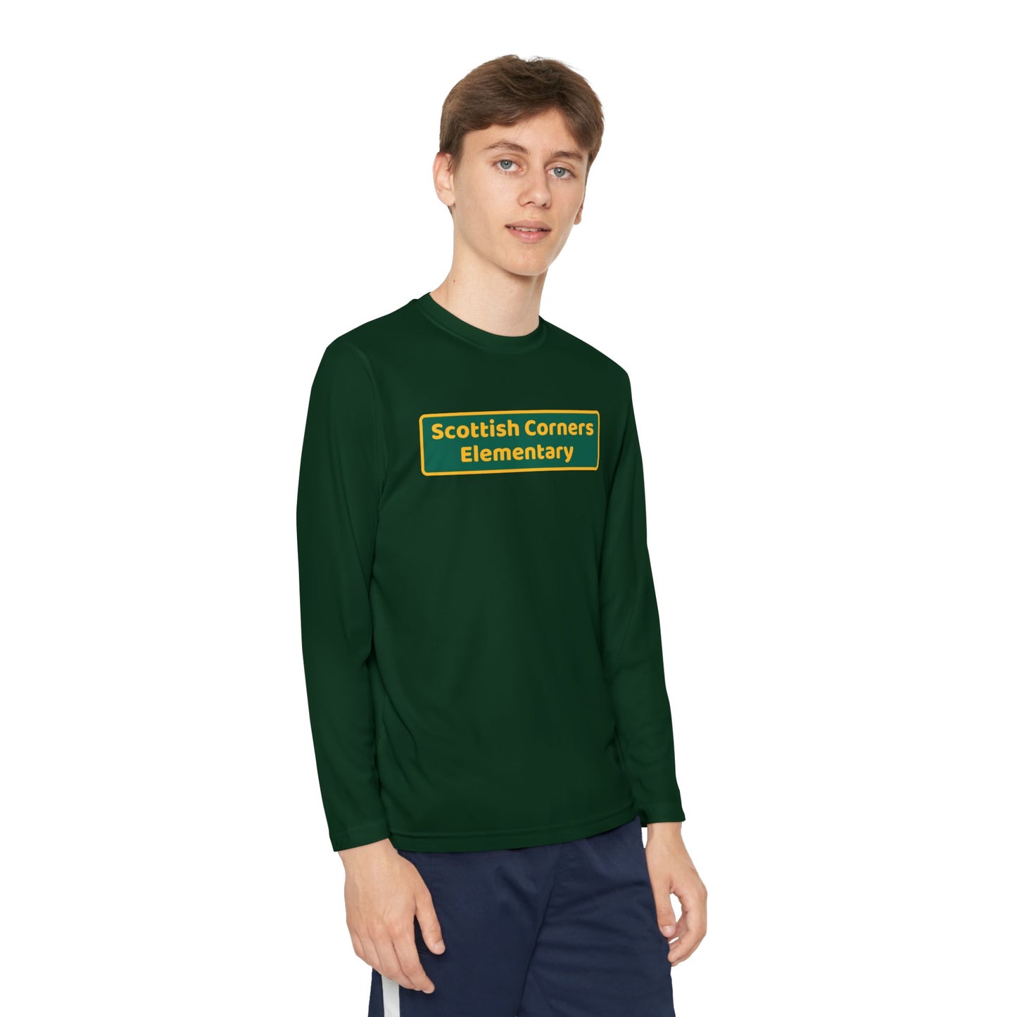 Scottish Corners Blackboard Youth Long Sleeve Competitor Tee