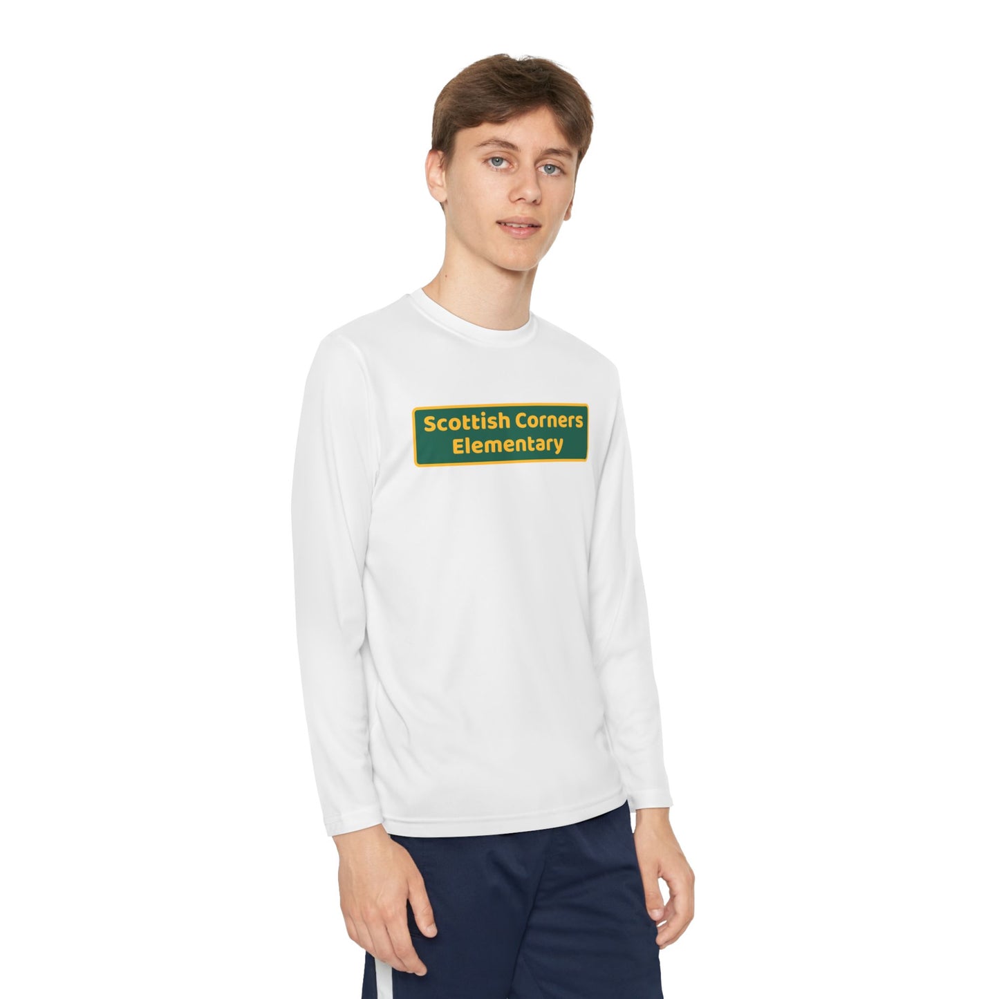 Scottish Corners Blackboard Youth Long Sleeve Competitor Tee