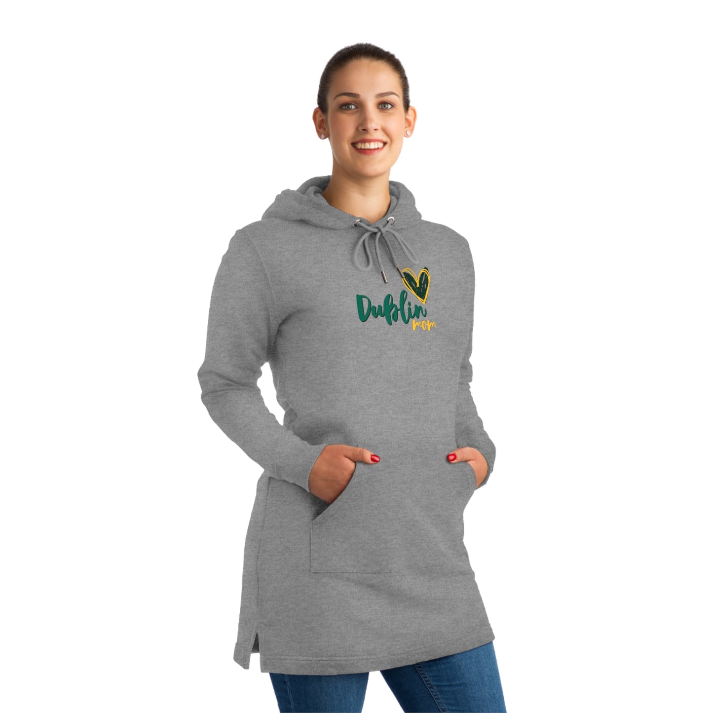 Dublin Mom Hoodie Dress Tunic Style Sweatshirt