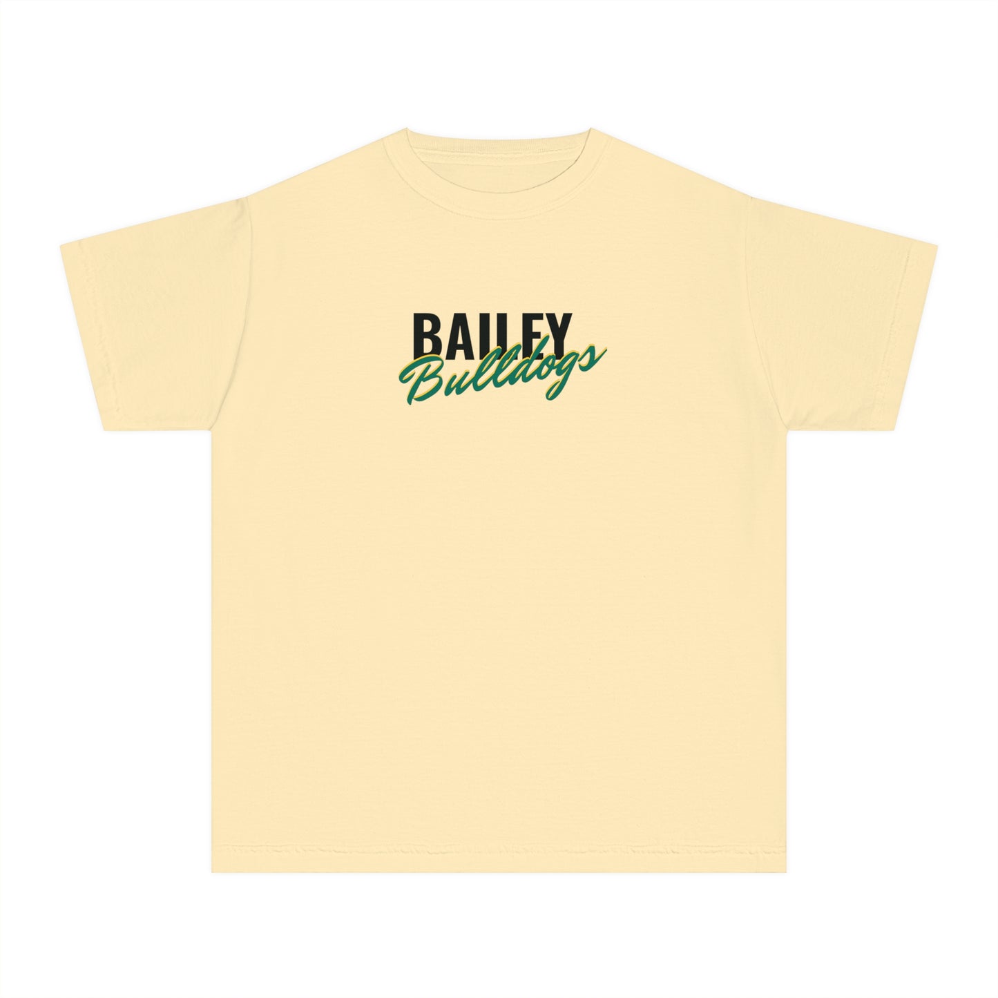 Bailey Bulldogs Script Youth Midweight Tee