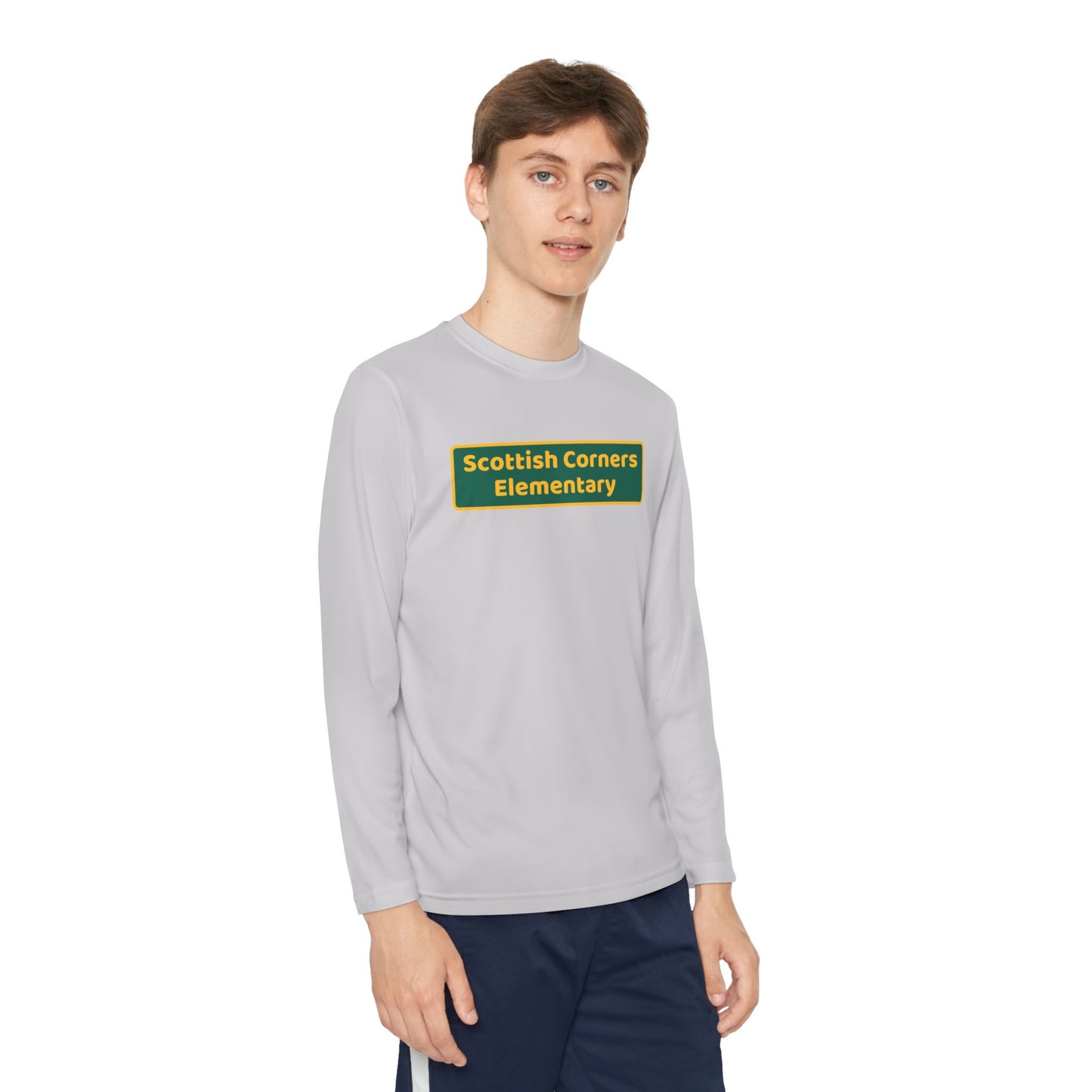 Scottish Corners Blackboard Youth Long Sleeve Competitor Tee