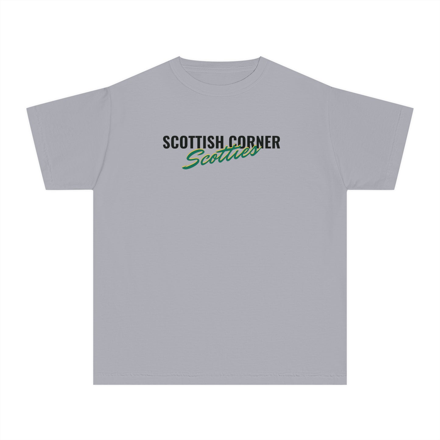 Scottish Corners Scotties Script Youth Midweight Tee