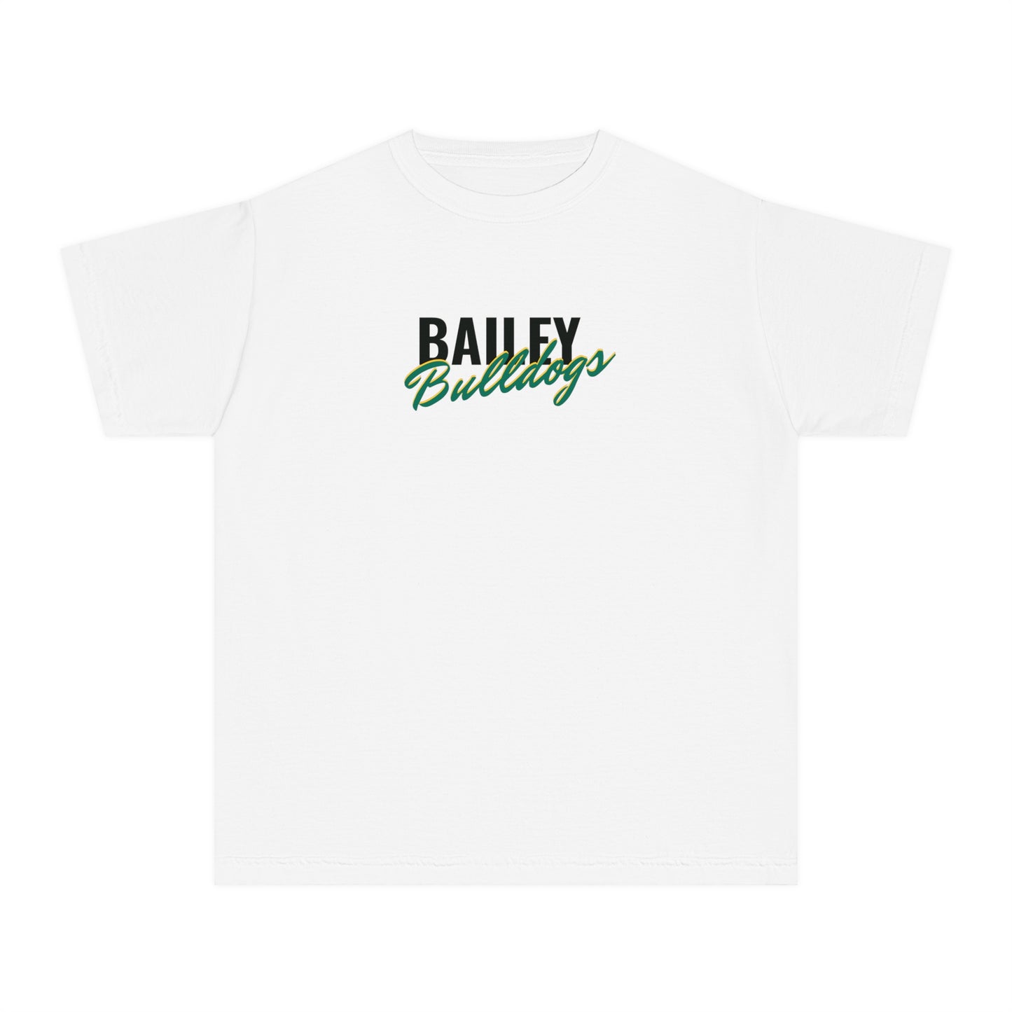 Bailey Bulldogs Script Youth Midweight Tee