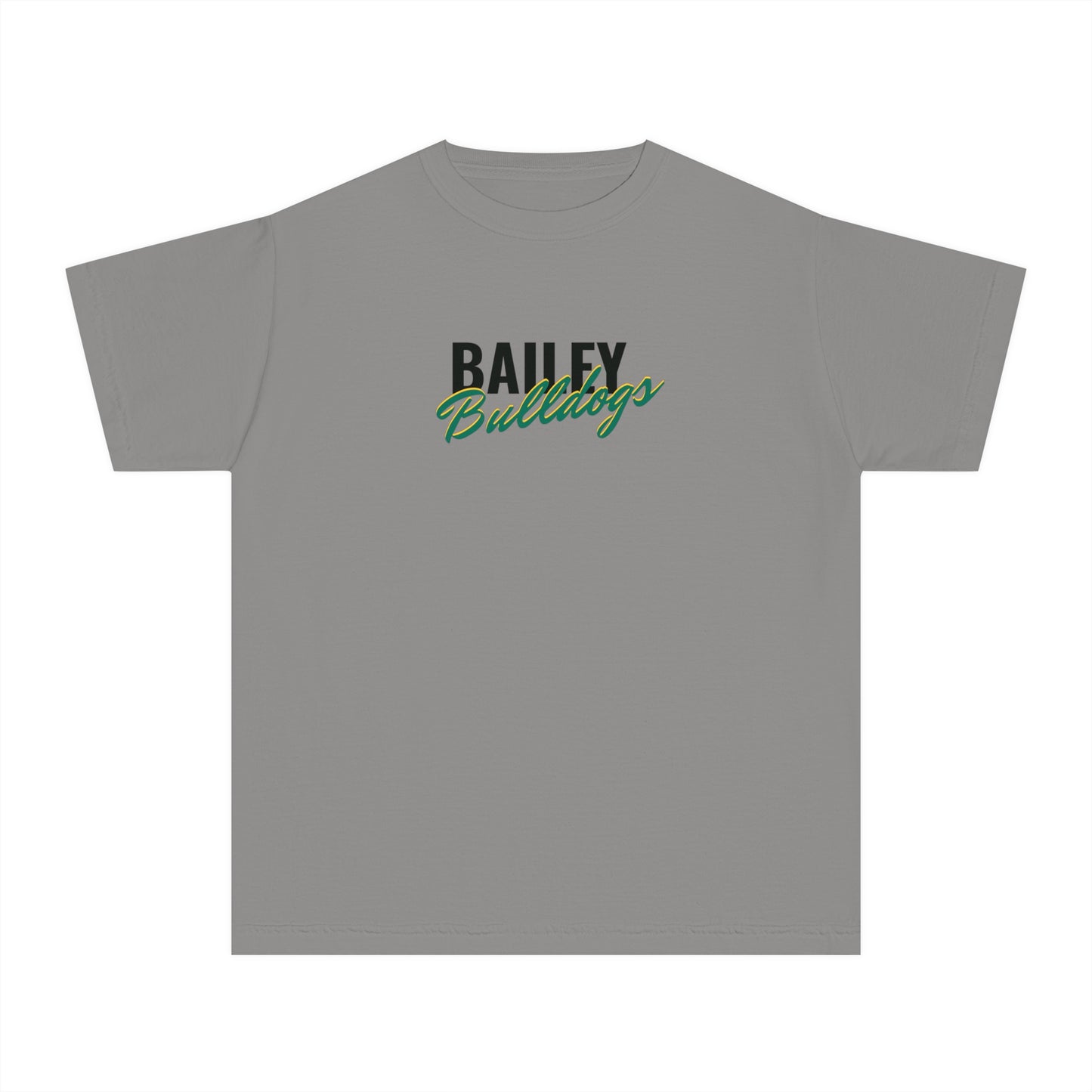 Bailey Bulldogs Script Youth Midweight Tee