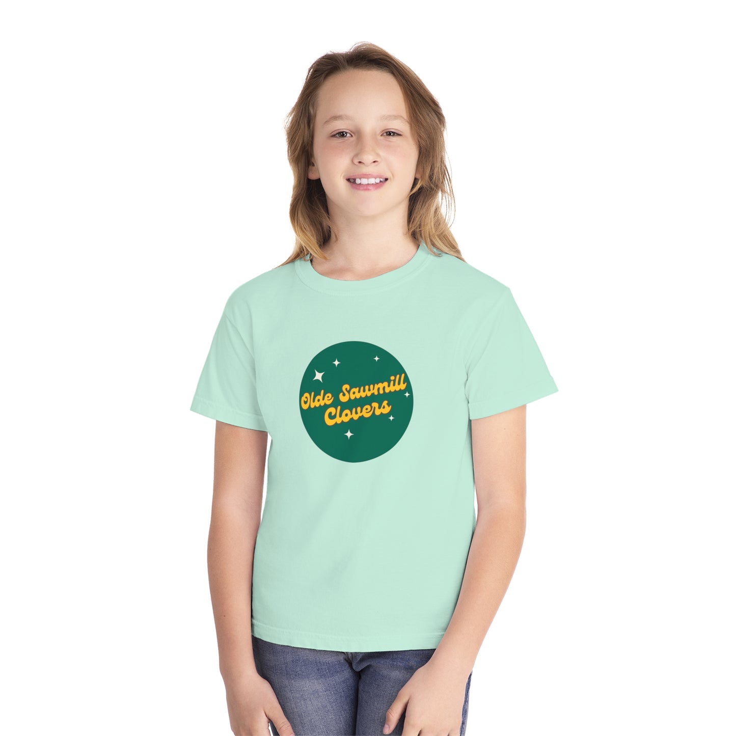 Olde Sawmill Clovers Retro Youth Midweight Tee