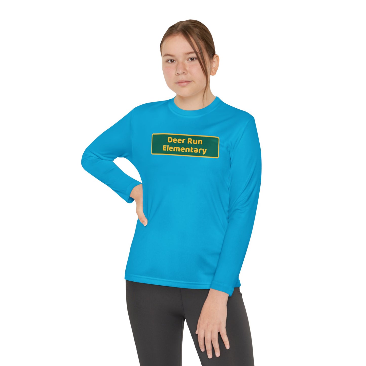 Deer Run Blackboard Youth Long Sleeve Competitor Tee