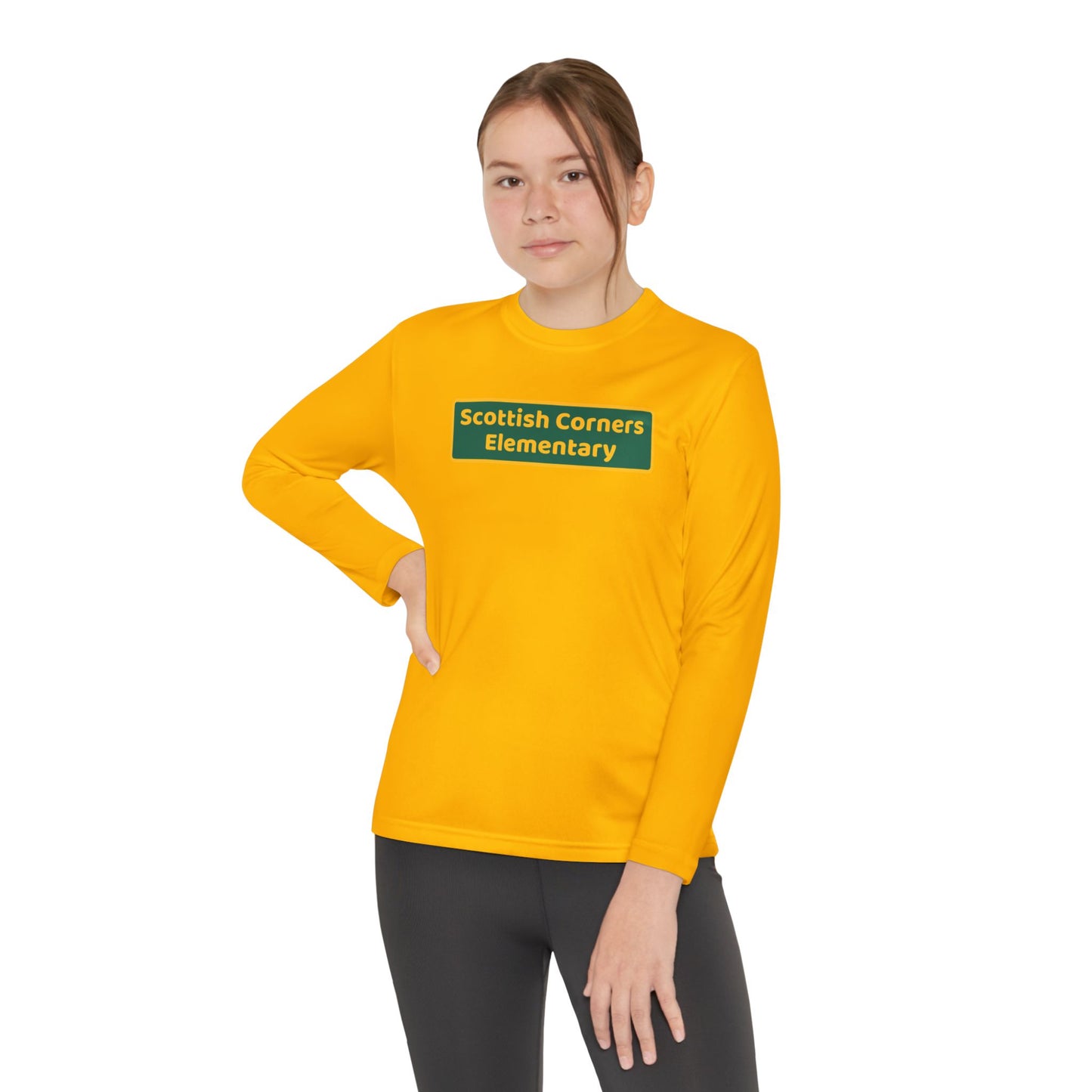 Scottish Corners Blackboard Youth Long Sleeve Competitor Tee