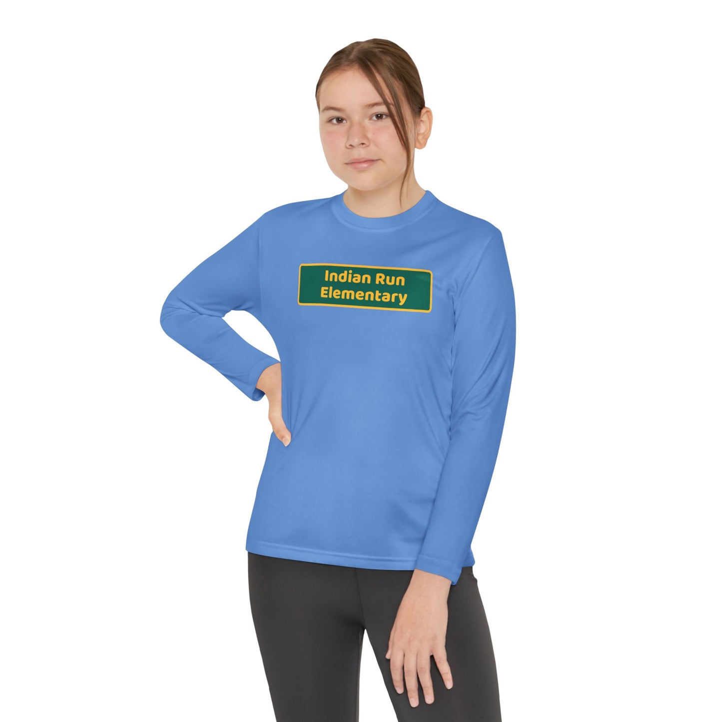 Indian Run Blackboard Youth Long Sleeve Competitor Tee