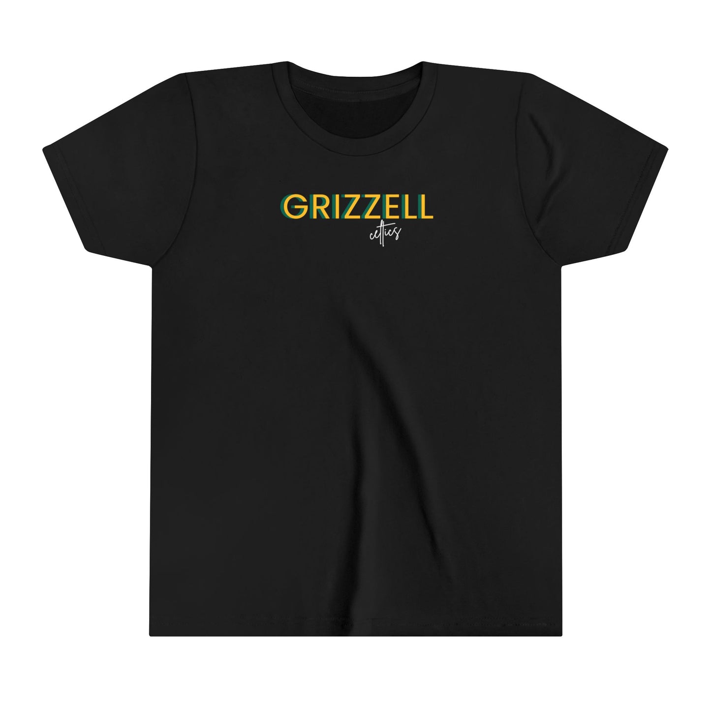 Grizzell Script Mascot Youth Short Sleeve Tee