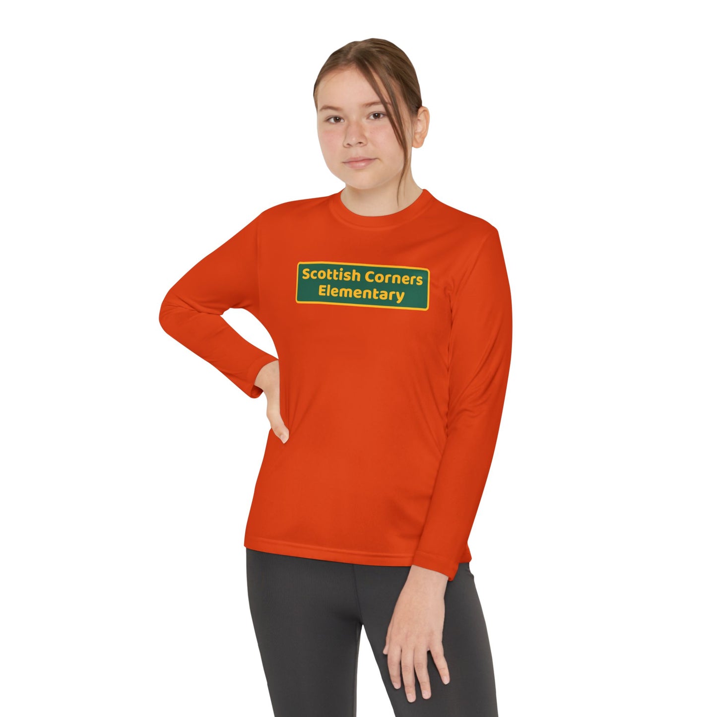 Scottish Corners Blackboard Youth Long Sleeve Competitor Tee