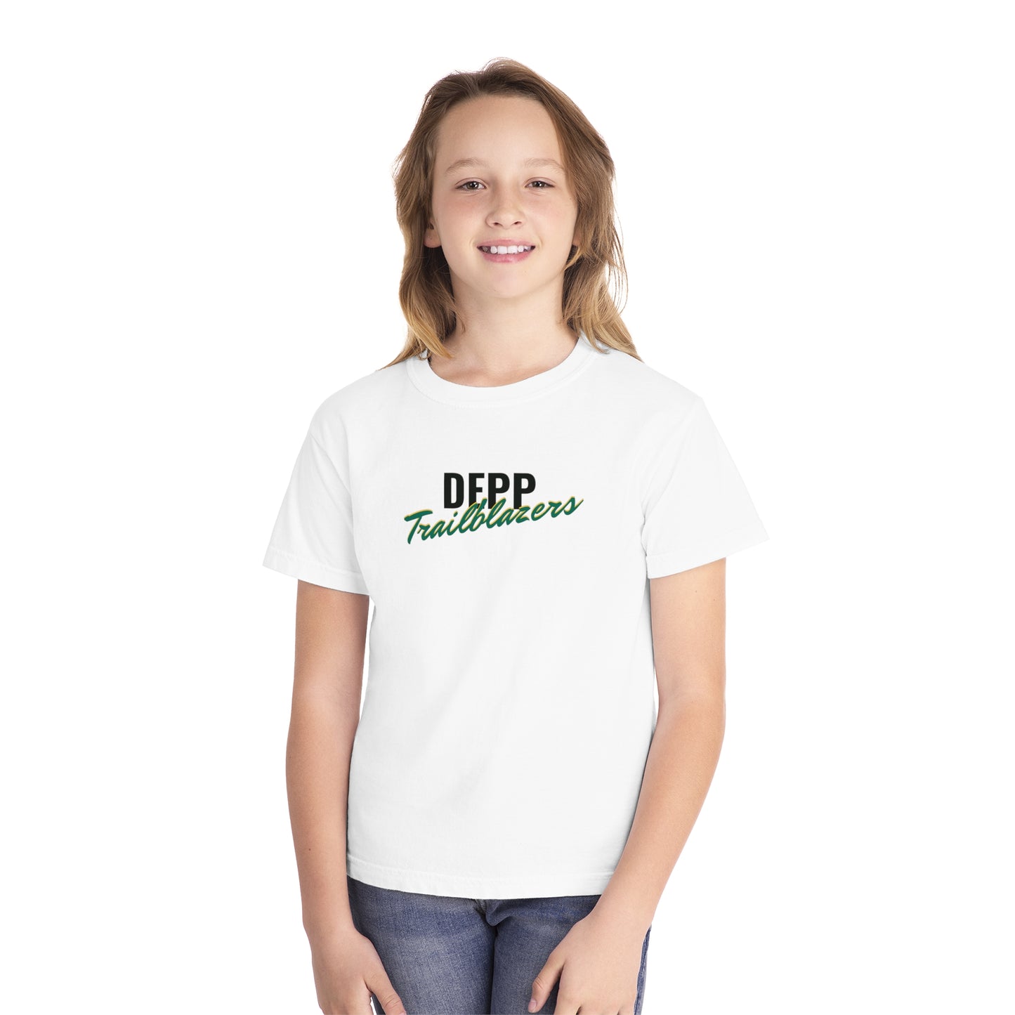 Depp Trailblazers Script Youth Midweight Tee