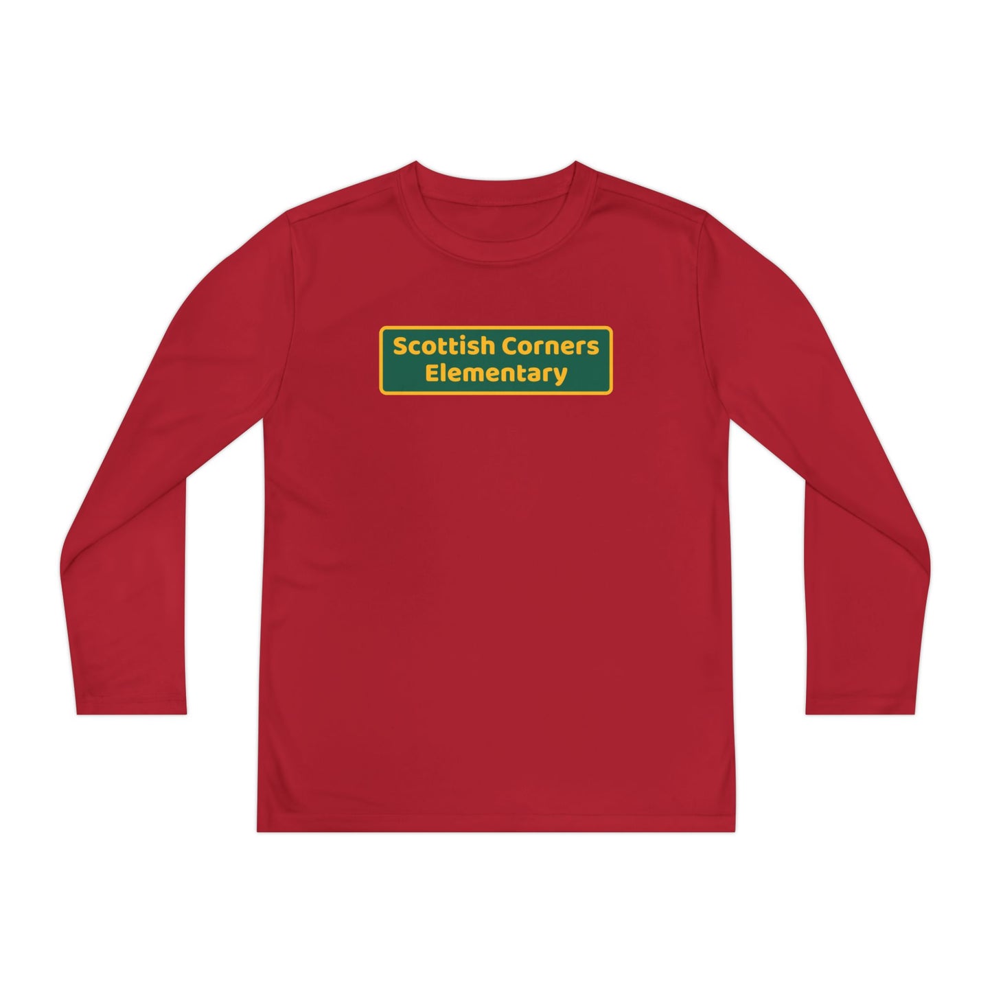 Scottish Corners Blackboard Youth Long Sleeve Competitor Tee