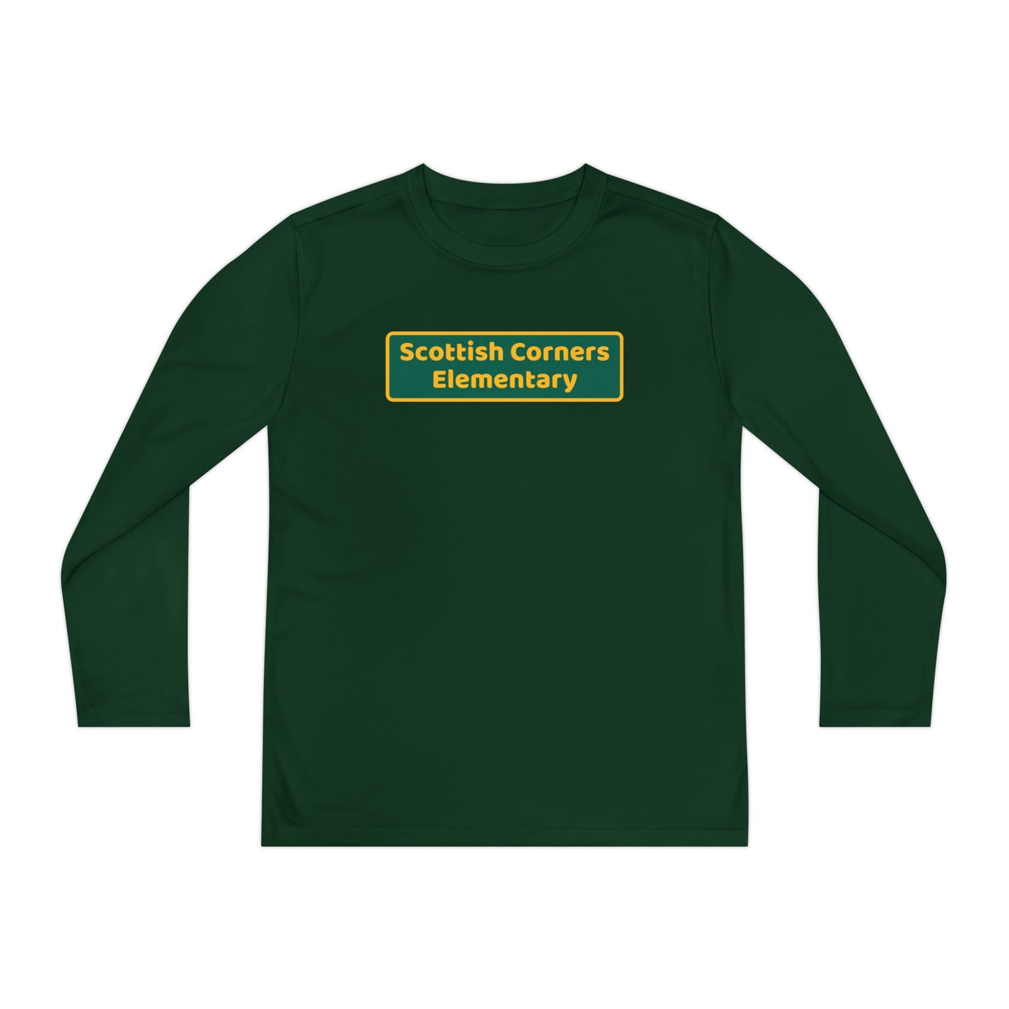 Scottish Corners Blackboard Youth Long Sleeve Competitor Tee