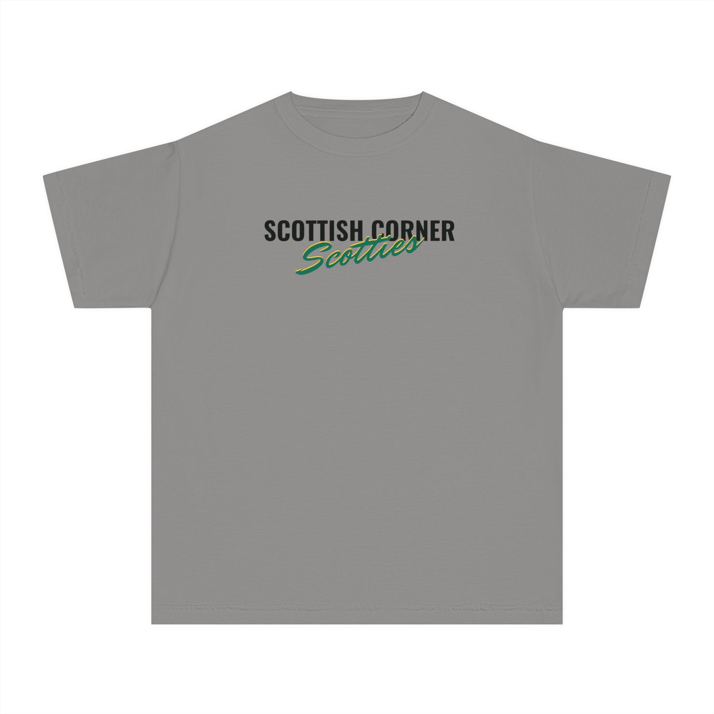 Scottish Corners Scotties Script Youth Midweight Tee