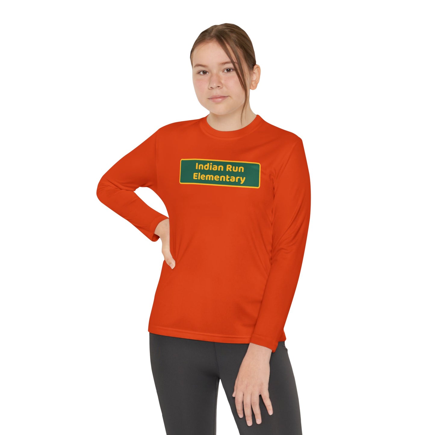 Indian Run Blackboard Youth Long Sleeve Competitor Tee