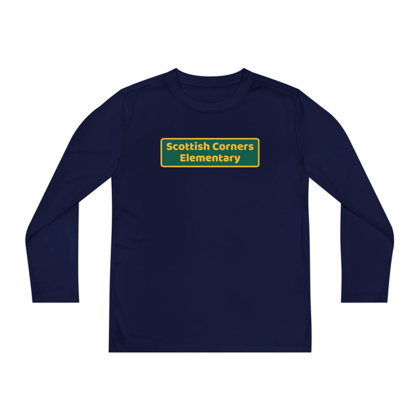 Scottish Corners Blackboard Youth Long Sleeve Competitor Tee