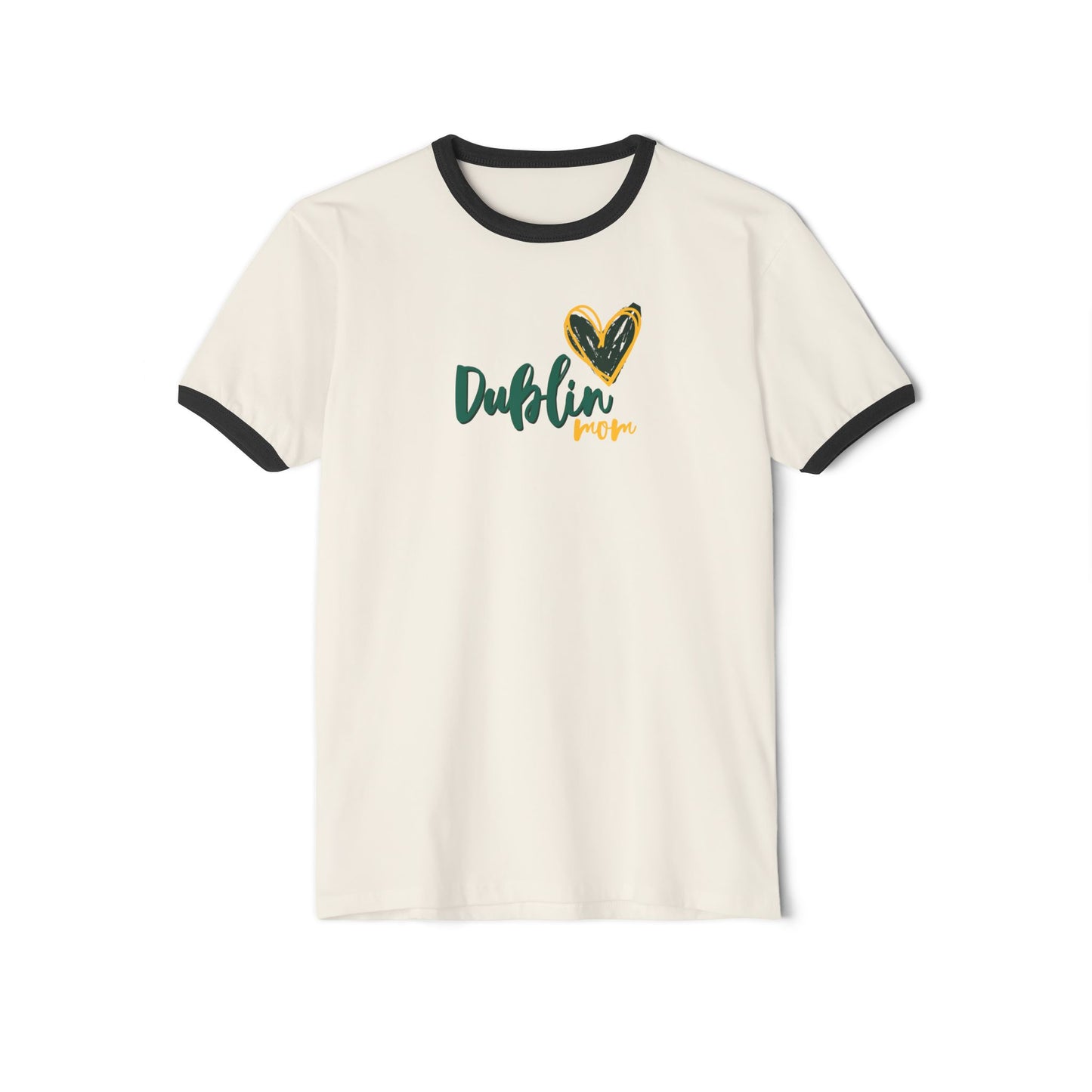 Dublin Mom Unisex Fit Cotton Ringer T-Shirt