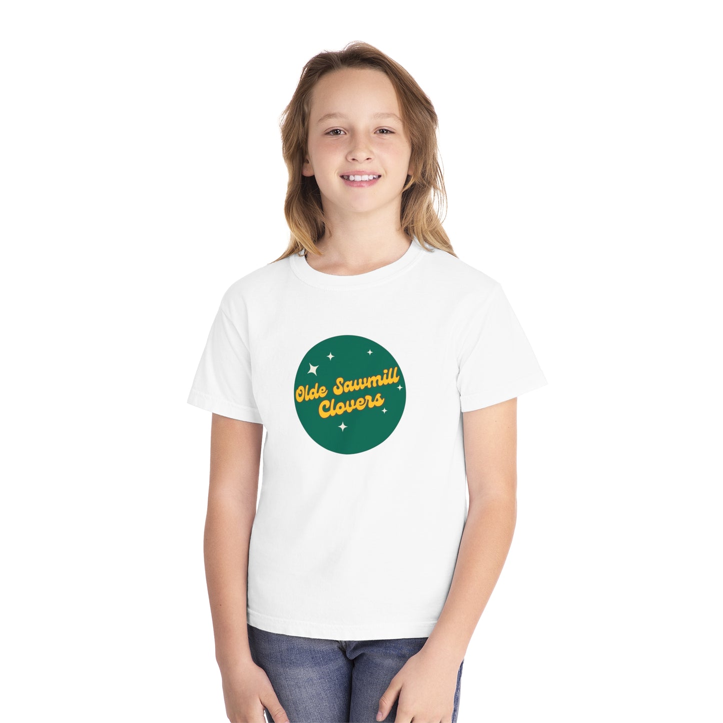 Olde Sawmill Clovers Retro Youth Midweight Tee