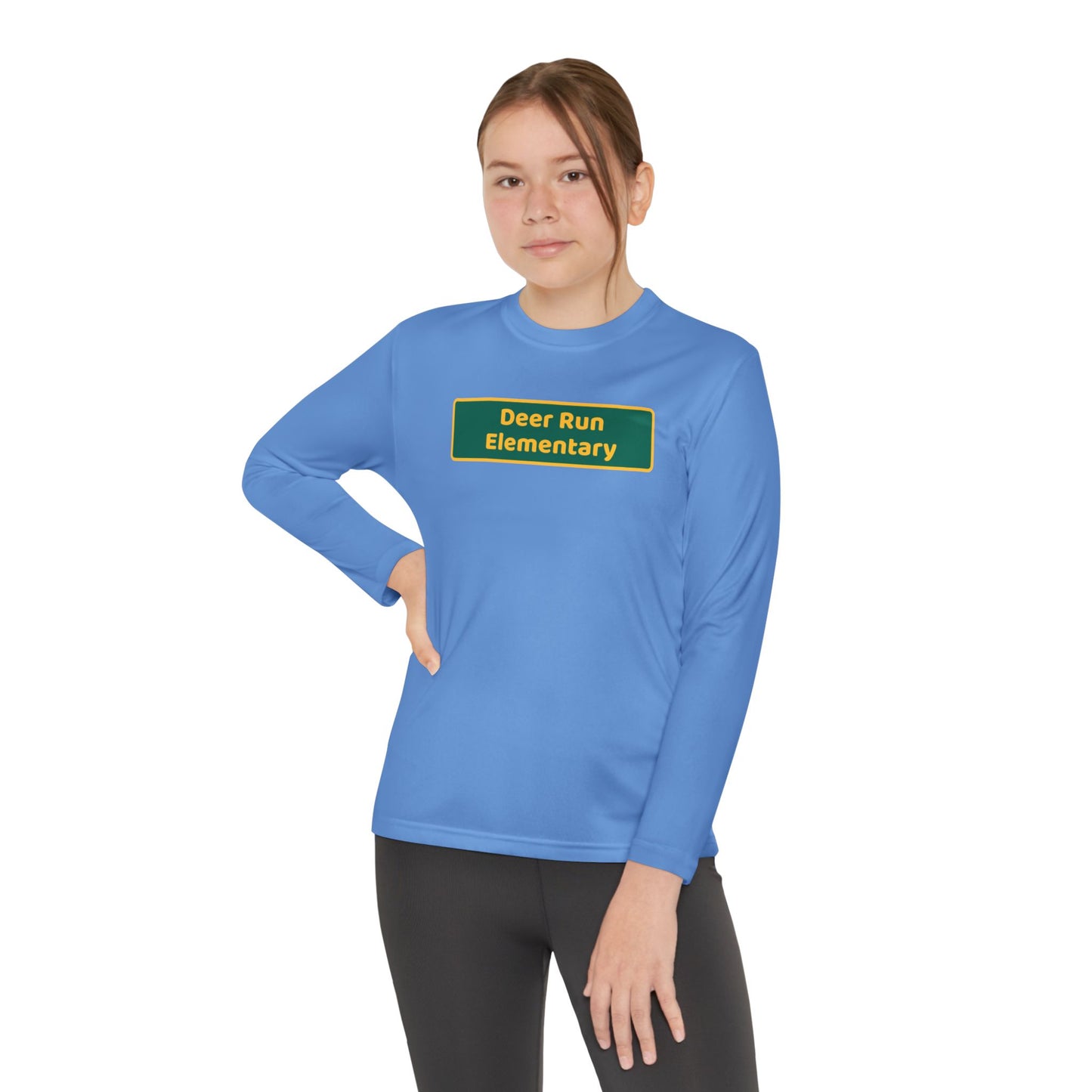 Deer Run Blackboard Youth Long Sleeve Competitor Tee