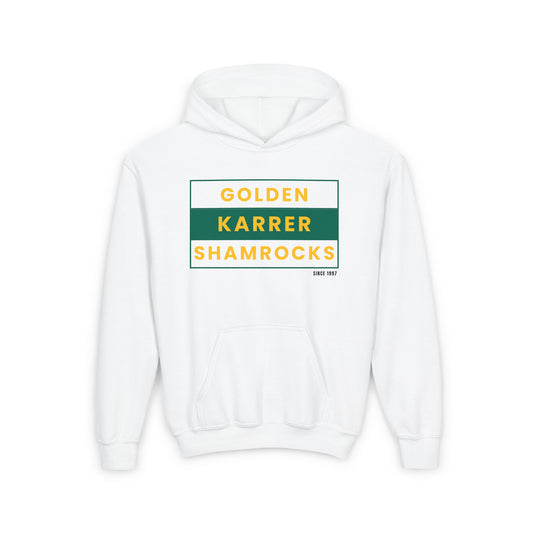 Karrer Golden Shamrocks Youth Heavy Blend Hooded Sweatshirt