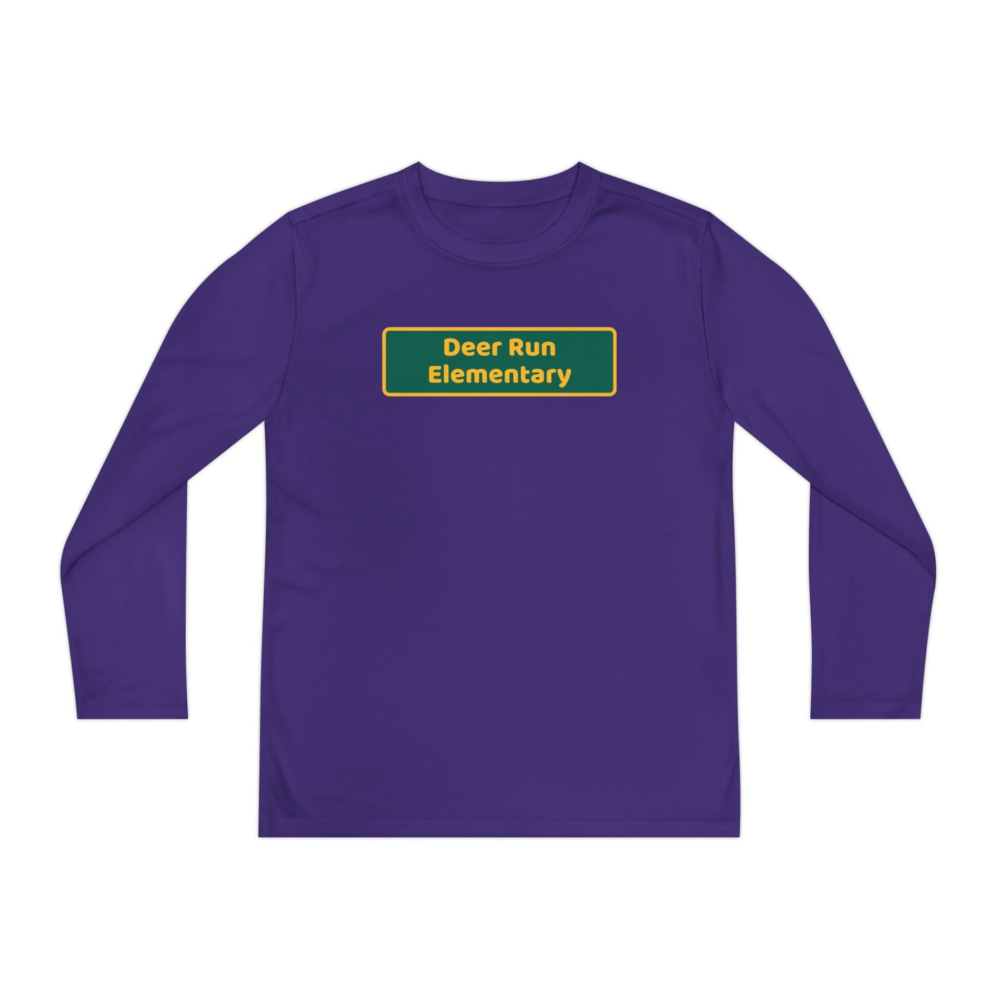 Deer Run Blackboard Youth Long Sleeve Competitor Tee