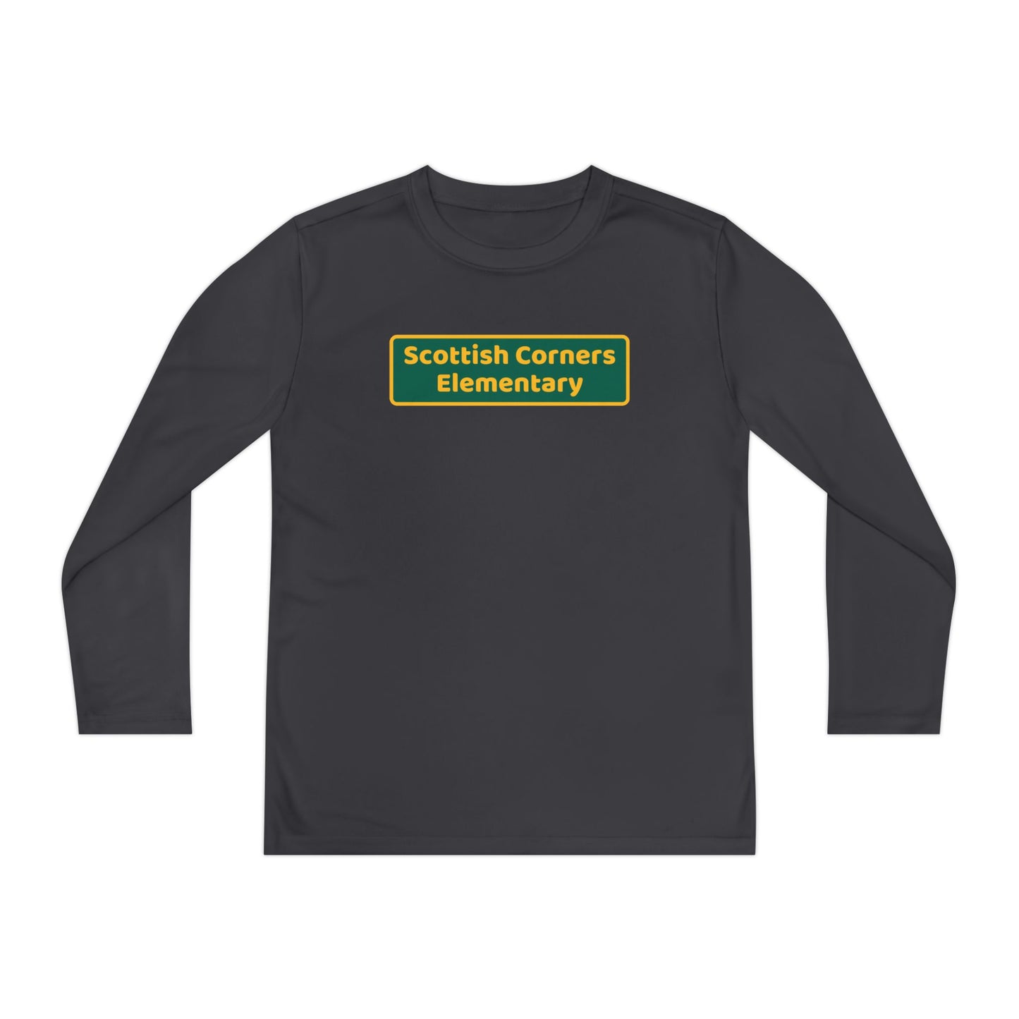 Scottish Corners Blackboard Youth Long Sleeve Competitor Tee