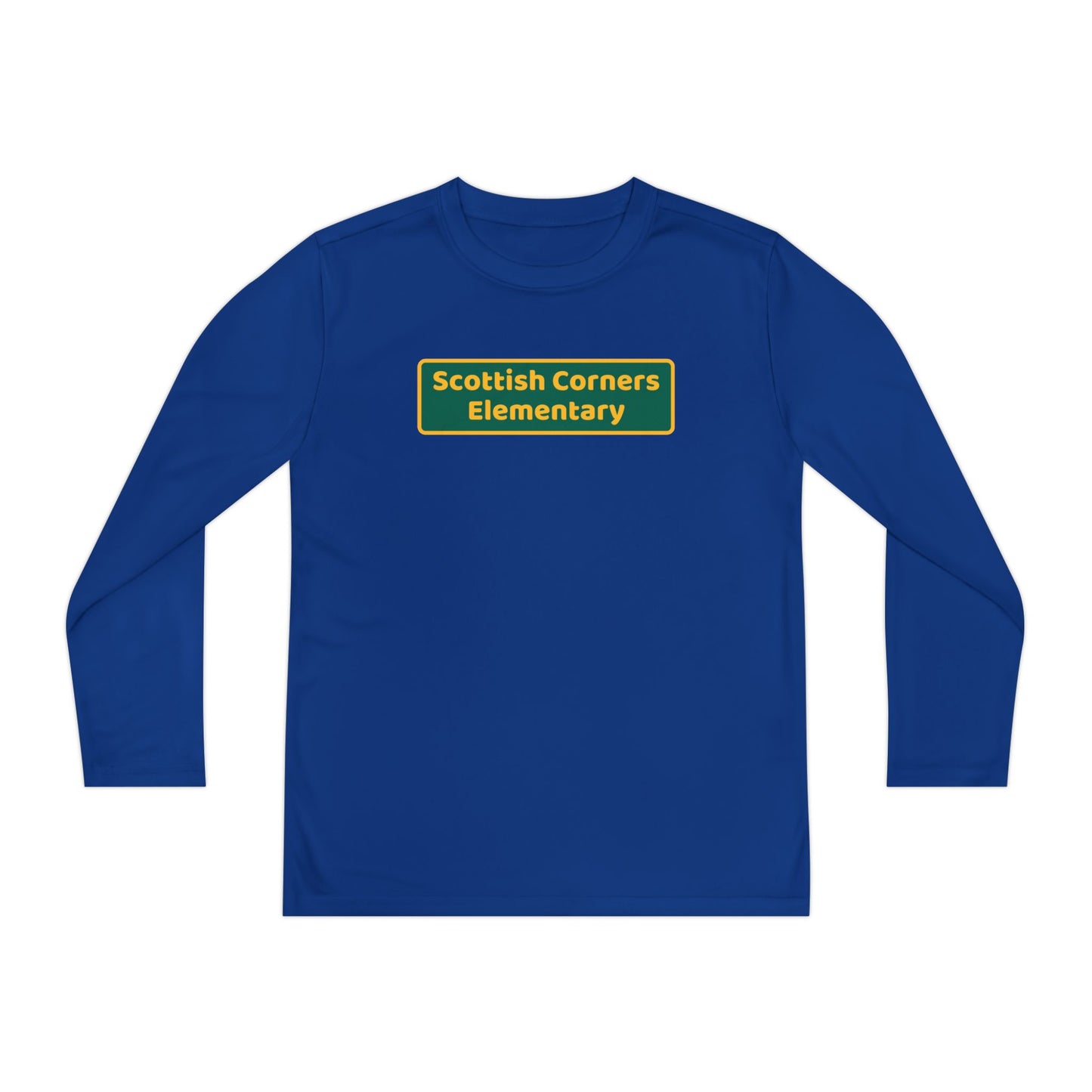 Scottish Corners Blackboard Youth Long Sleeve Competitor Tee