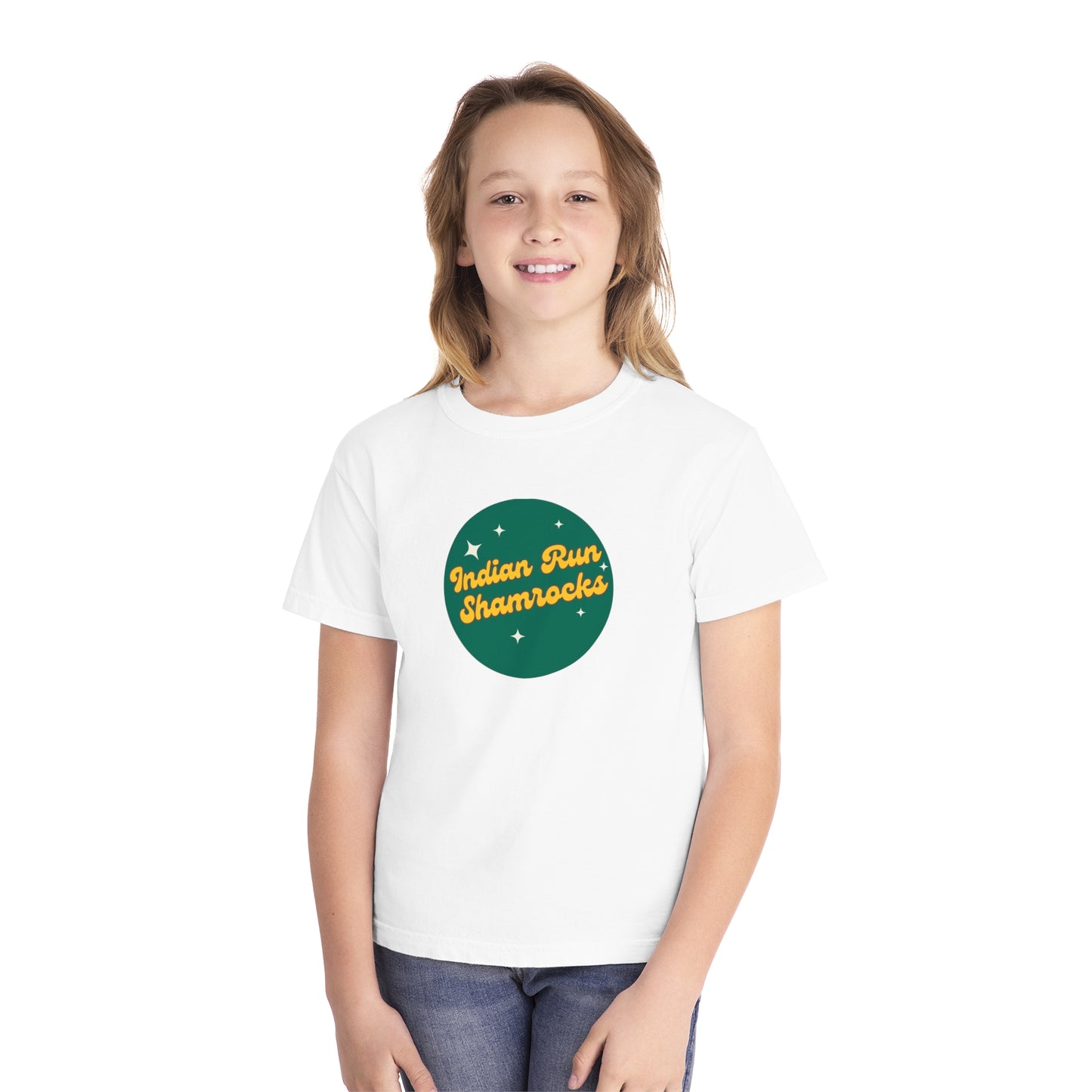 Indian Run Shamrocks Retro Youth Midweight Tee