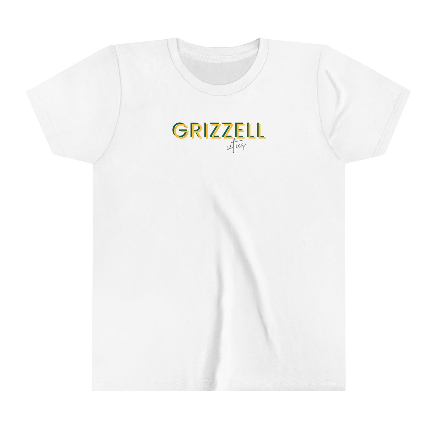 Grizzell Script Mascot Youth Short Sleeve Tee