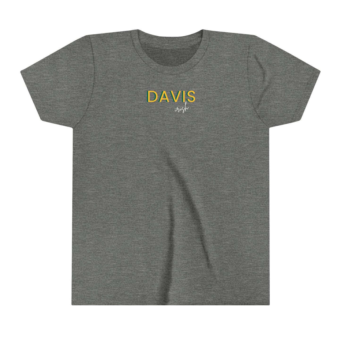 Davis Script Mascot Youth Short Sleeve Tee