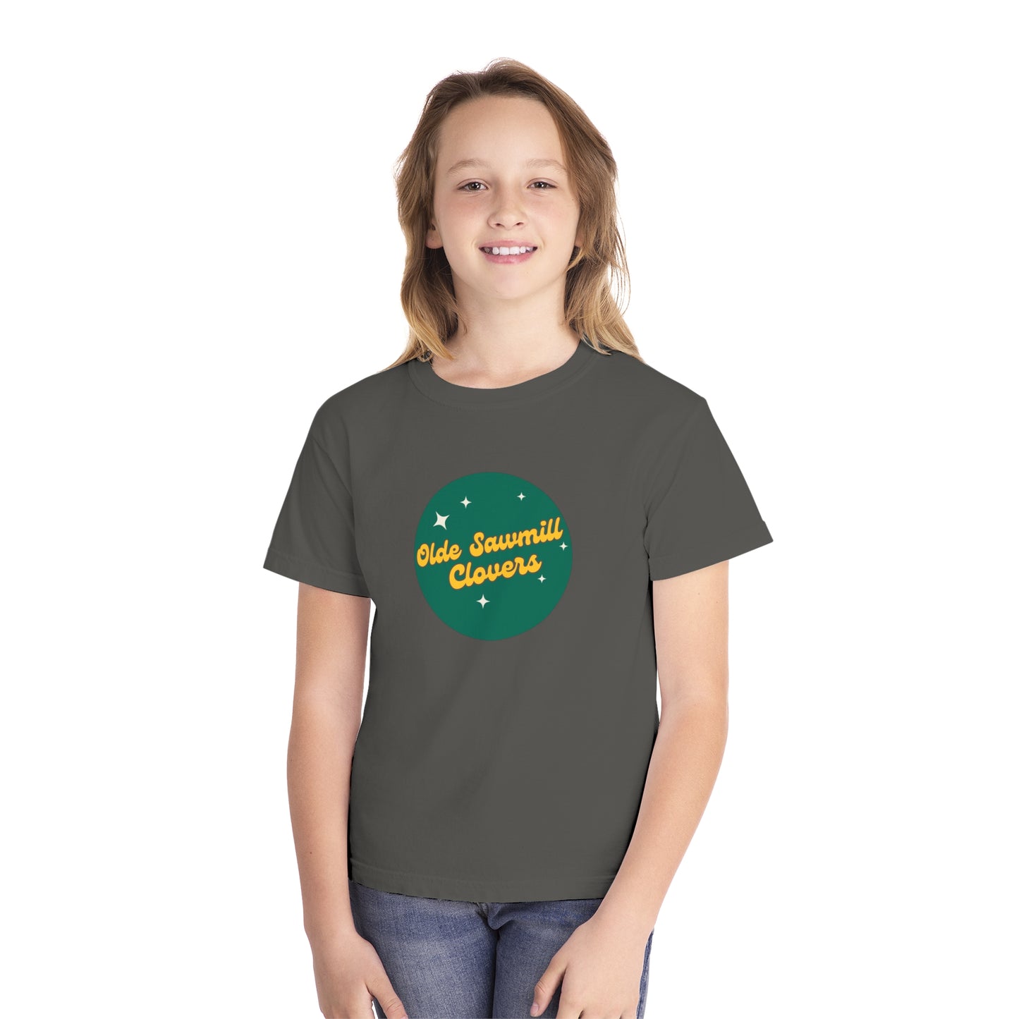 Olde Sawmill Clovers Retro Youth Midweight Tee