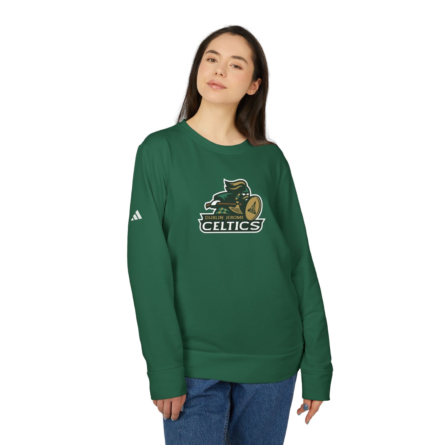 Jerome High School Celtic Warrior adidas Unisex Fleece Crewneck Sweatshirt