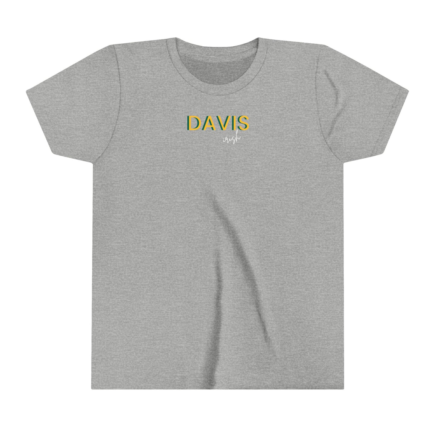 Davis Script Mascot Youth Short Sleeve Tee