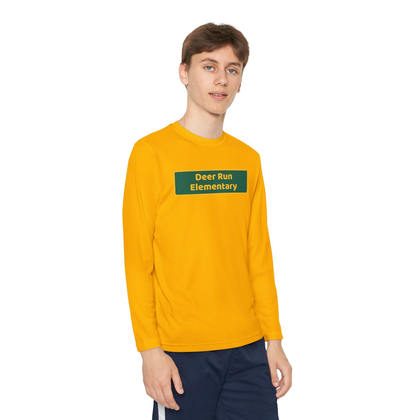 Deer Run Blackboard Youth Long Sleeve Competitor Tee