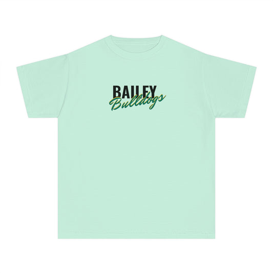 Bailey Bulldogs Script Youth Midweight Tee