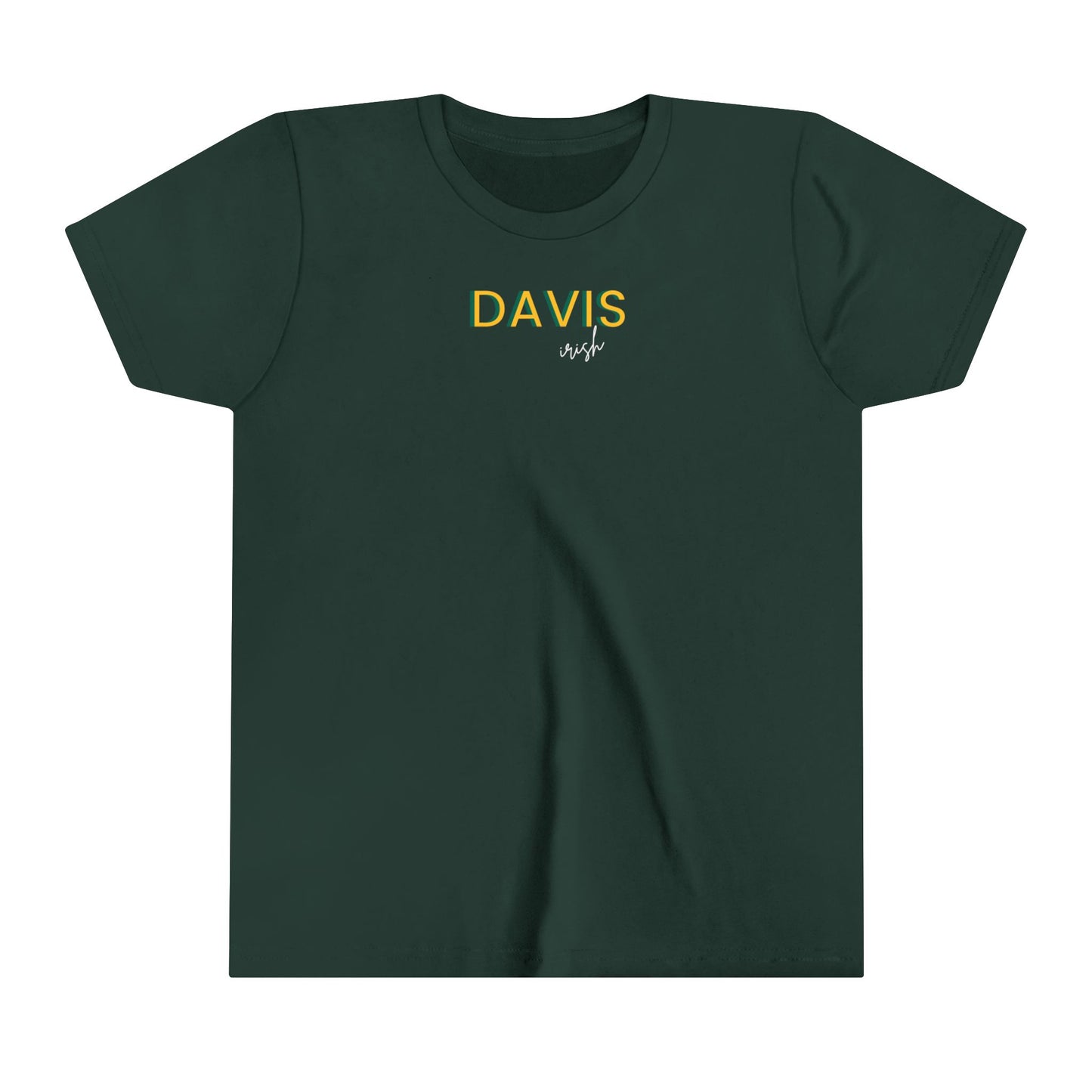 Davis Script Mascot Youth Short Sleeve Tee