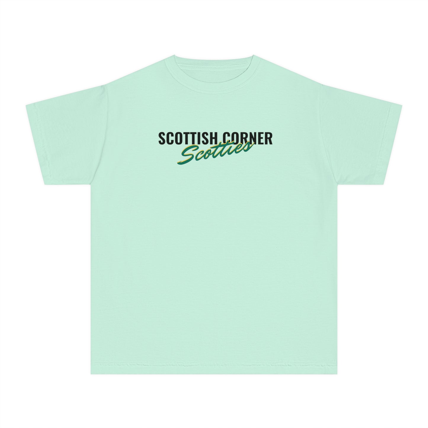 Scottish Corners Scotties Script Youth Midweight Tee