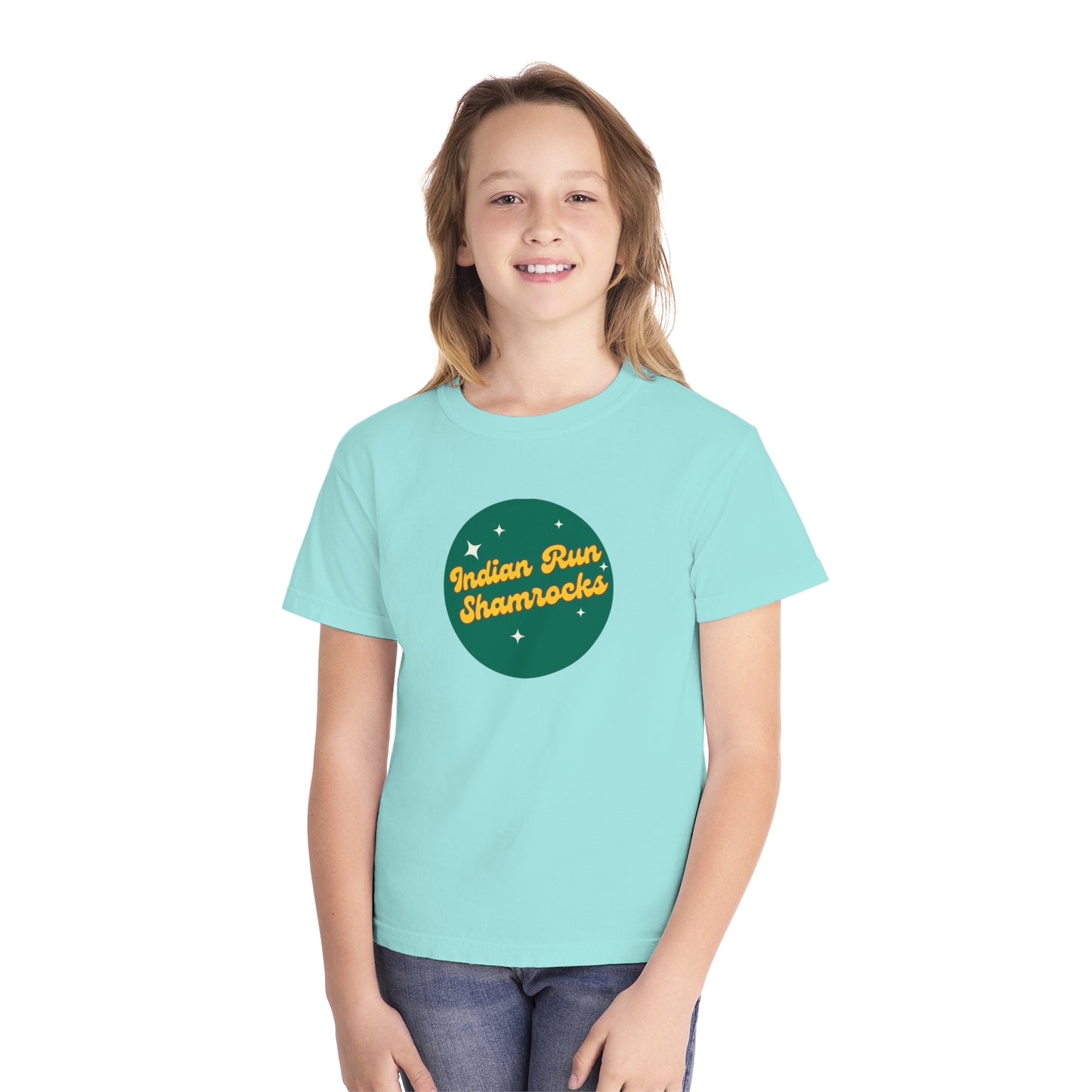 Indian Run Shamrocks Retro Youth Midweight Tee