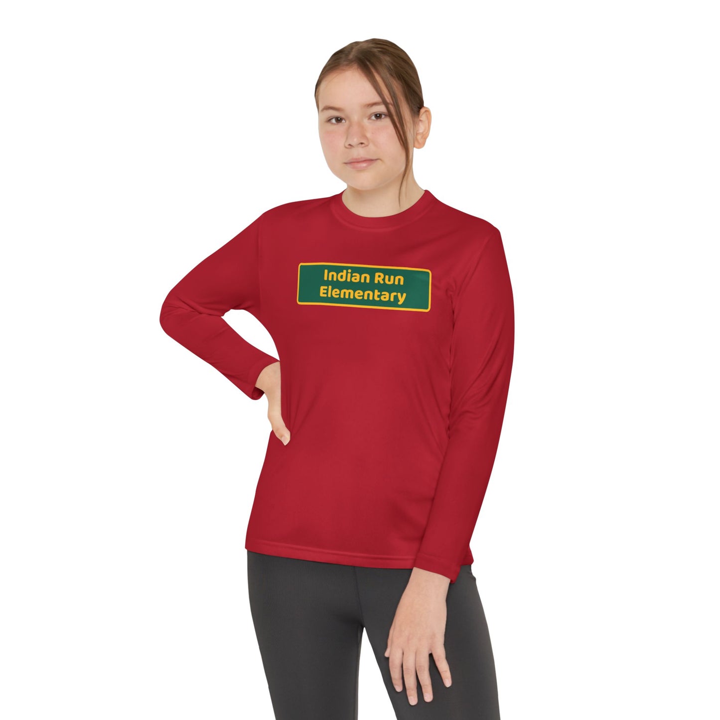 Indian Run Blackboard Youth Long Sleeve Competitor Tee