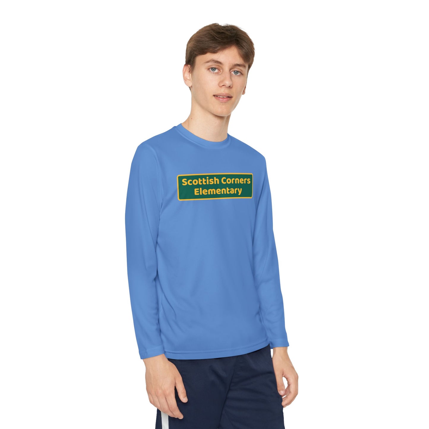 Scottish Corners Blackboard Youth Long Sleeve Competitor Tee