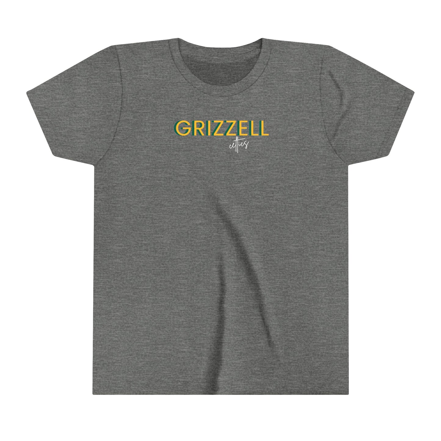 Grizzell Script Mascot Youth Short Sleeve Tee