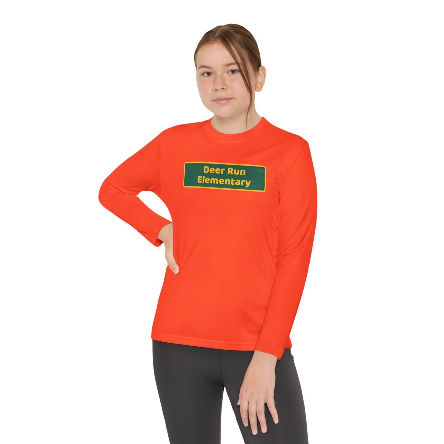 Deer Run Blackboard Youth Long Sleeve Competitor Tee